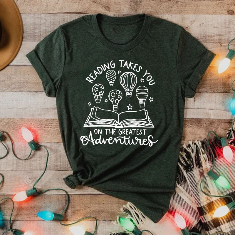 Reading Adventures Funny T-shirt