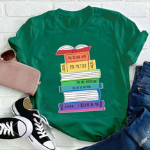 Positive Colorful Books T-shirt