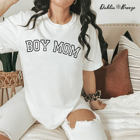 Boy Mama Funny Mom Crewneck T-shirt