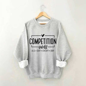 Sweat-shirt imprimé lettre Competition Mode