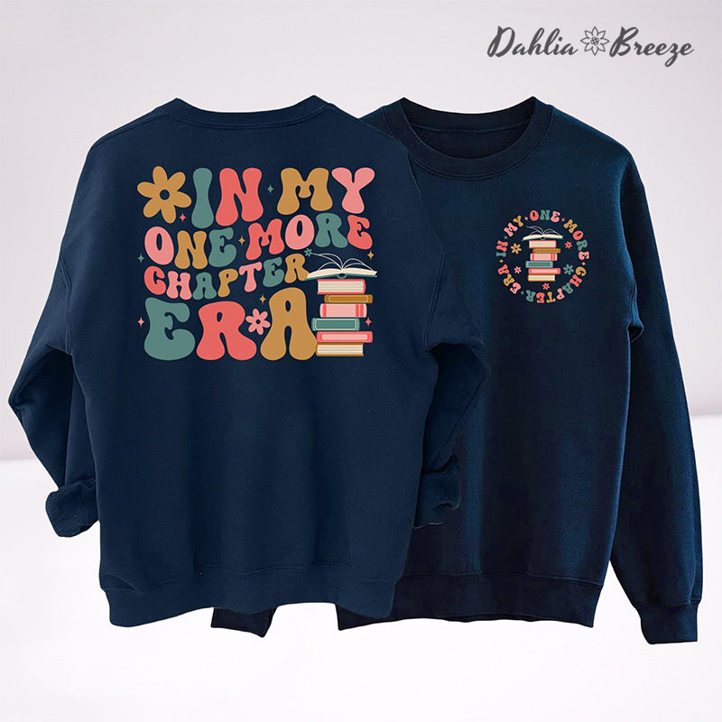 In My One More Chapter Era Groovy Book Sweatshirt