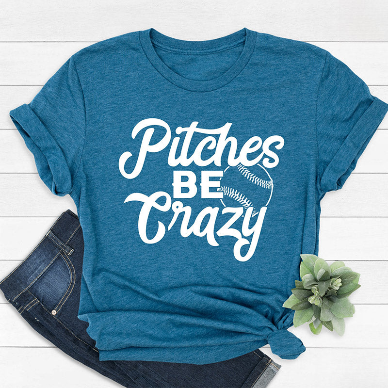 Emplacements Be Crazy T-shirt de baseball drôle