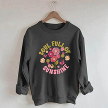 Soul Full of Sunshine Sweat-shirt à fleurs mignonnes