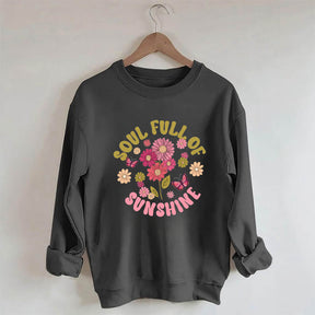 Soul Full of Sunshine Cute Flower Sweatshirt