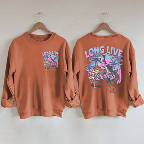 Trendy Western Cowboy Long Live Summer Sweatshirt