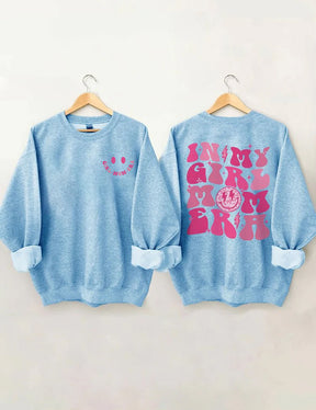 In My Girl Mom Era Cute Crewneck Sweatshirt