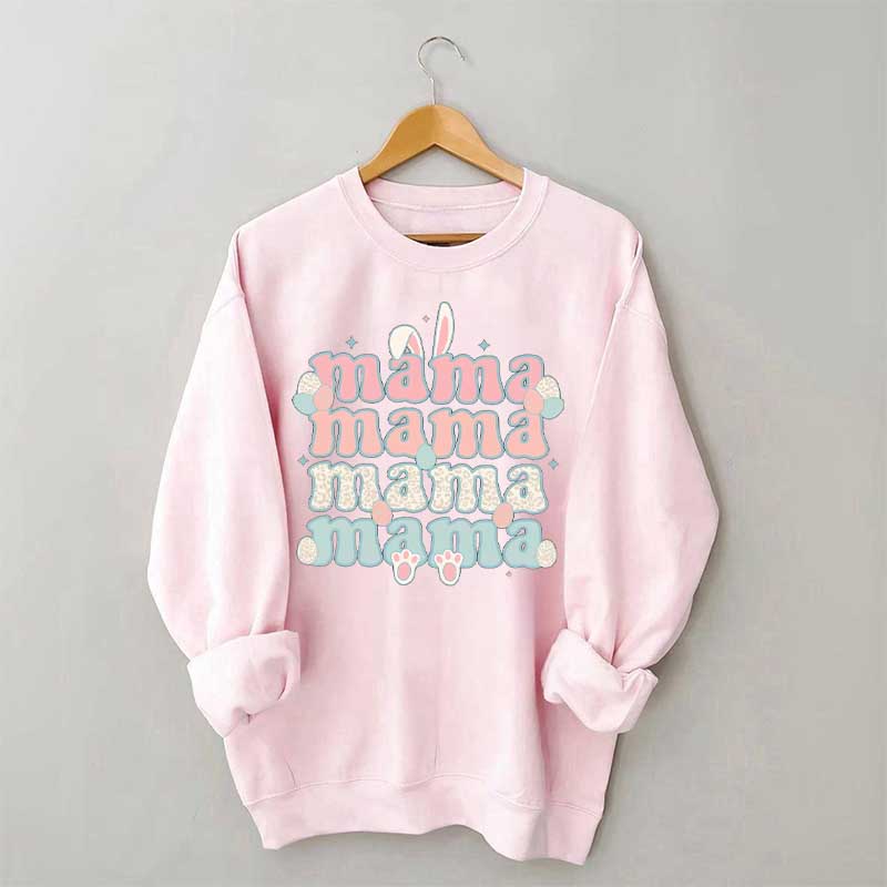 Sweat-shirt imprimé maman de Pâques