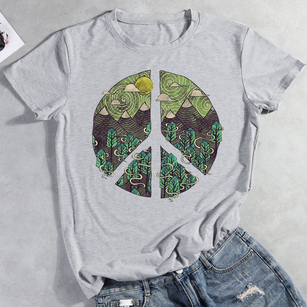 Peaceful Landscape Hiking T-shirt