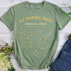 Adventure Awaits Hiking T-shirt