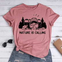 Nature Is Calling Hiking T-shirt