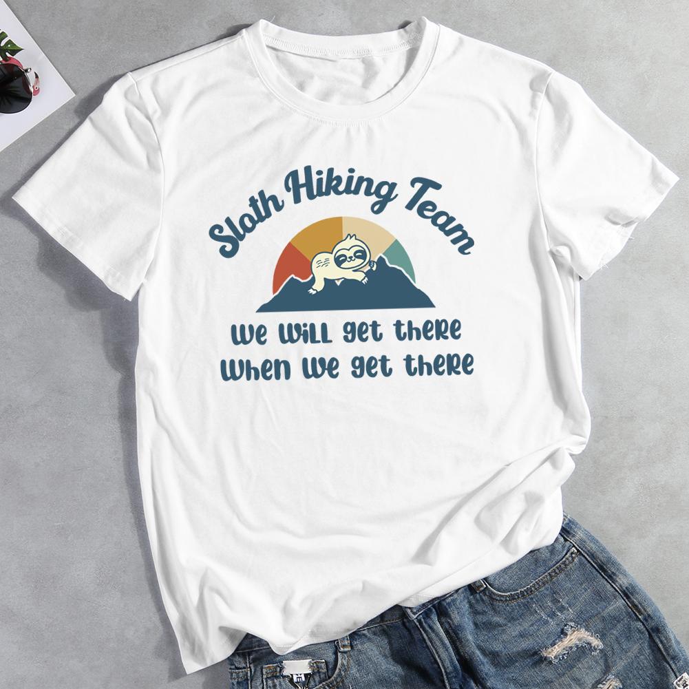 Sloth Hiking Team Hiking T-shirt