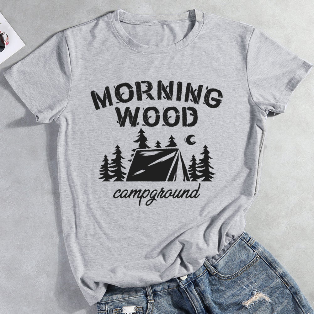 Morning Wood Campgrounds Hiking T-shirt