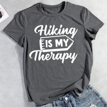 Hiking Is My Therapy Hiking T-shirt