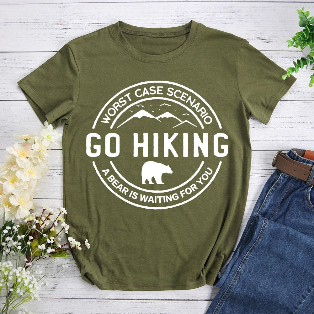 The Worst Case For Hiking Is To Meet A Bear T-shirt