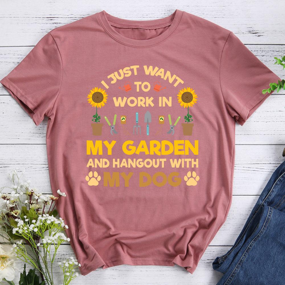 I Just Want To Work In My Garden Hiking T-shirt