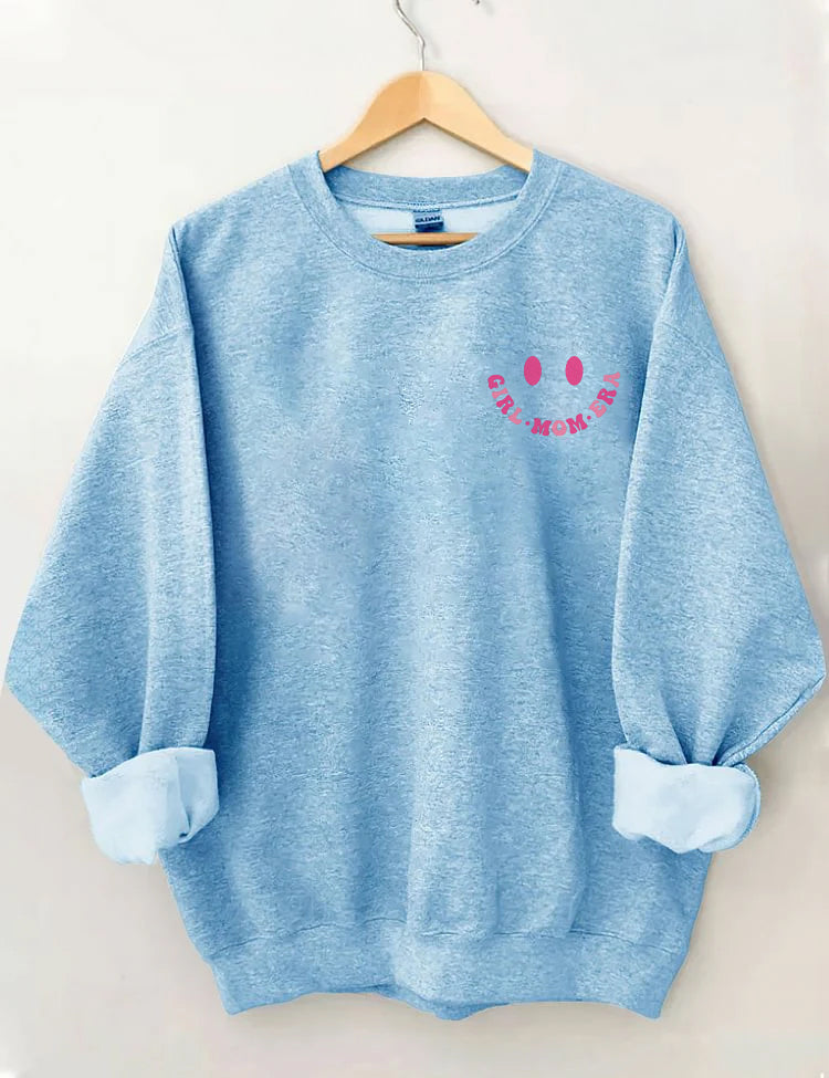 In My Girl Mom Era Cute Crewneck Sweatshirt