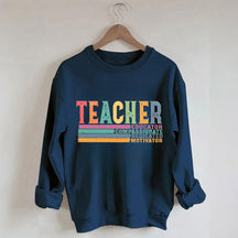 Sweat-shirt rétro pour la rentrée scolaire de la vie des enseignants
