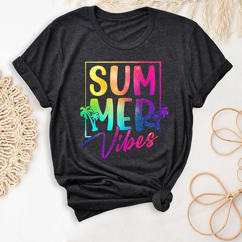 Summer Vibes Trendy Vacation T-shirt