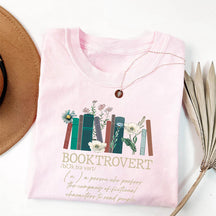 T-shirt pour les amoureux des livres Booktrovert