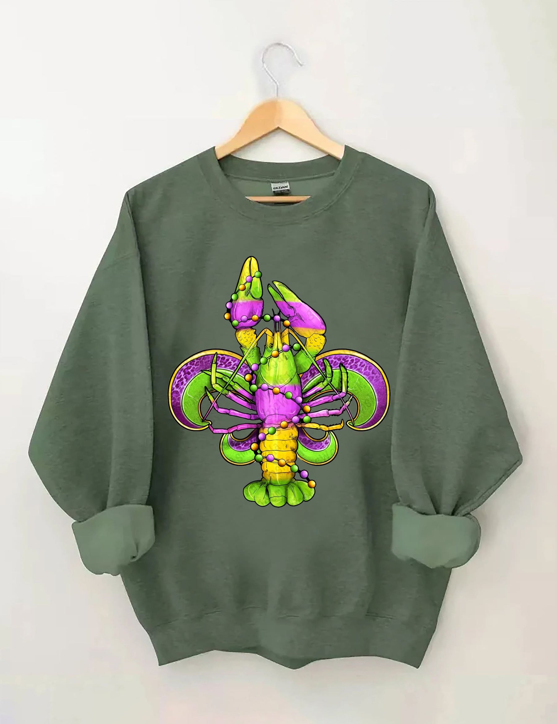 Mardi Gras Crawfish Sweatshirt