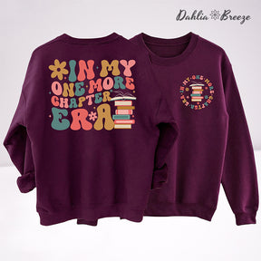 In My One More Chapter Era Groovy Book Sweatshirt