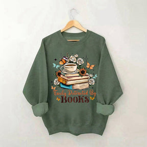 Easily Distracted By Books Sweatshirt