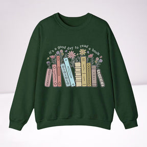 C'est une bonne journée pour lire un livre Sweatshirt Crewneck