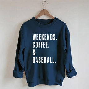 Weekend Coffee & Baseball Sweatshirt