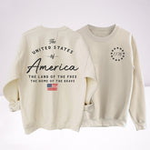 The Land of the Free The Home of the Brave Crewneck Sweatshirt