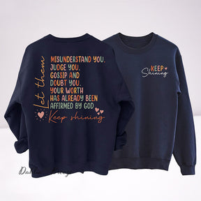 Sweat-shirt drôle Keep Shining