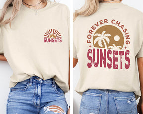 T-shirt Pour toujours à la poursuite des couchers de soleil