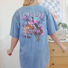 Trendy Western Cowboy Long Live Summer T-shirt