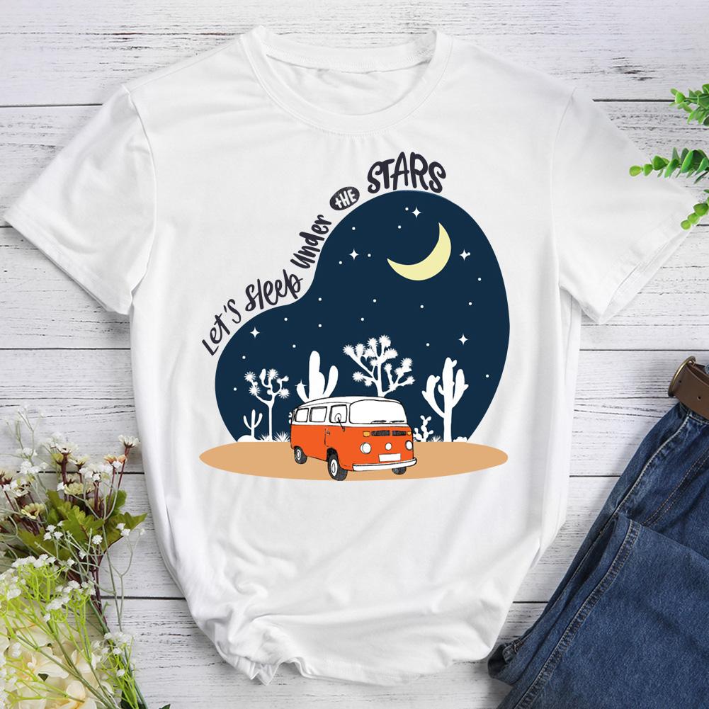 Let's Sleep Under The Star Hiking T-shirt