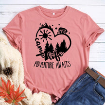 Camp Life Adventure Awaits T-shirt