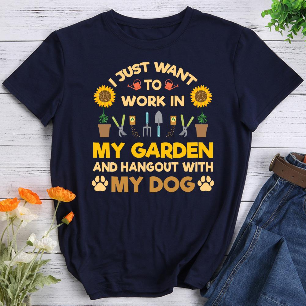 I Just Want To Work In My Garden Hiking T-shirt