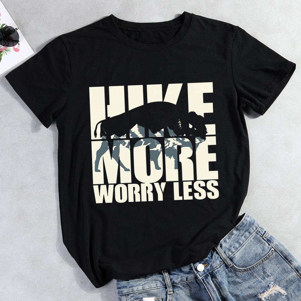 Hiking Lovers Hike More Worry Less T-shirt