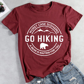 The Worst Case For Hiking Is To Meet A Bear T-shirt