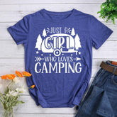 Just a Girl Who Loves Camping T-shirt