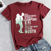 Camping Girl Hiking T-shirt