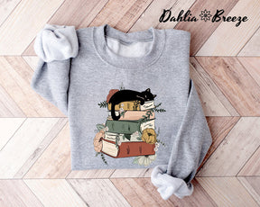 Books and Cats Bookish Sweatshirt