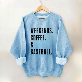 Weekend Coffee & Baseball Sweatshirt