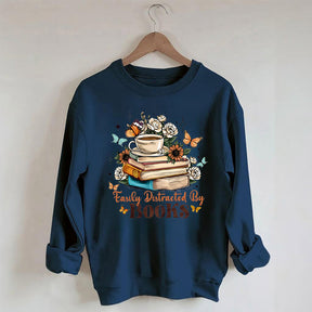 Easily Distracted By Books Sweatshirt