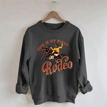 C’est mon premier sweat-shirt à col rond tendance Rodeo