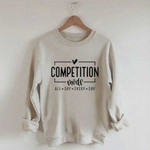 Competition Mode Letter Print Sweatshirt