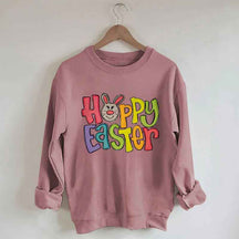 Easter Bunny Funny Print Crewneck Sweatshirt