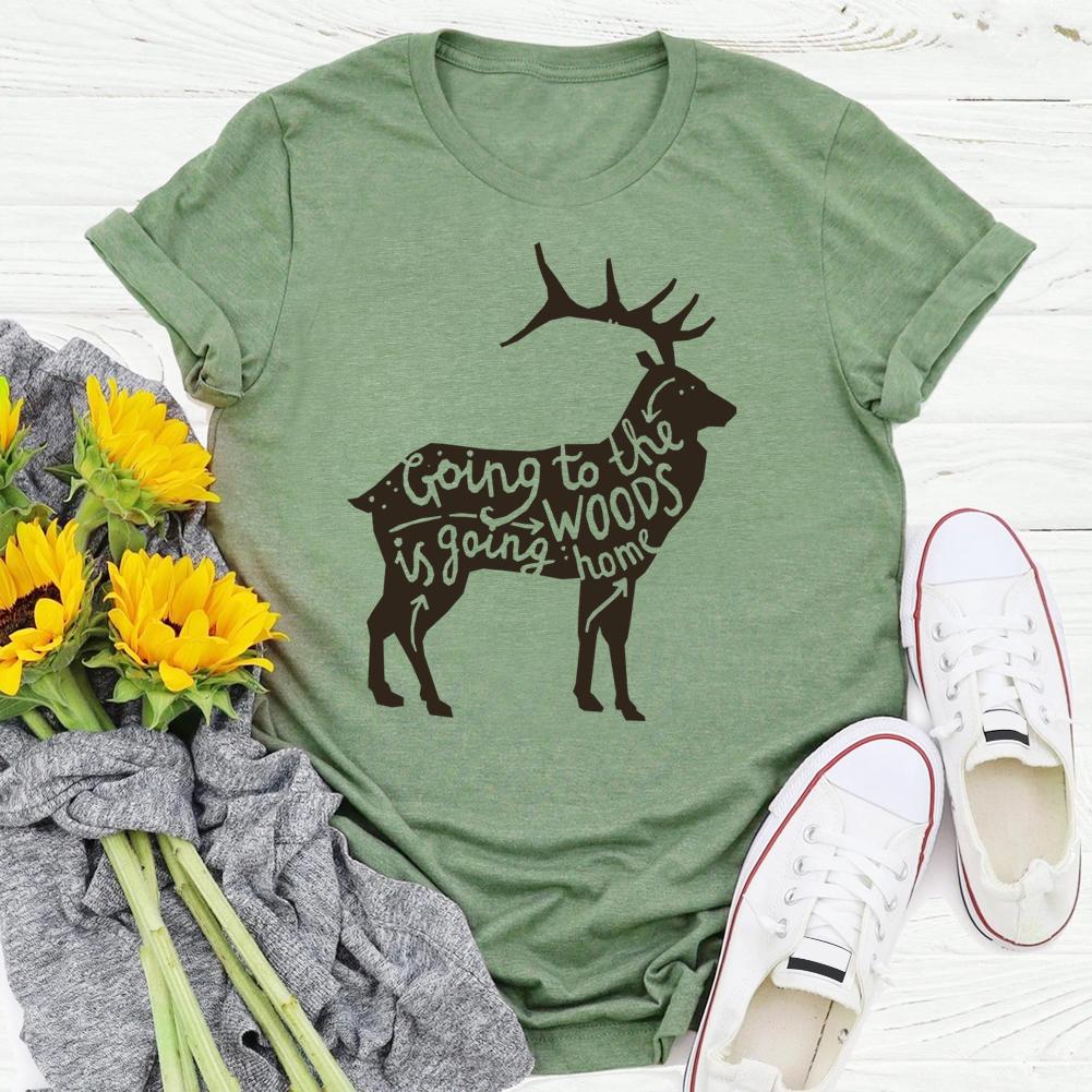 Going To The Woods Hiking T-shirt