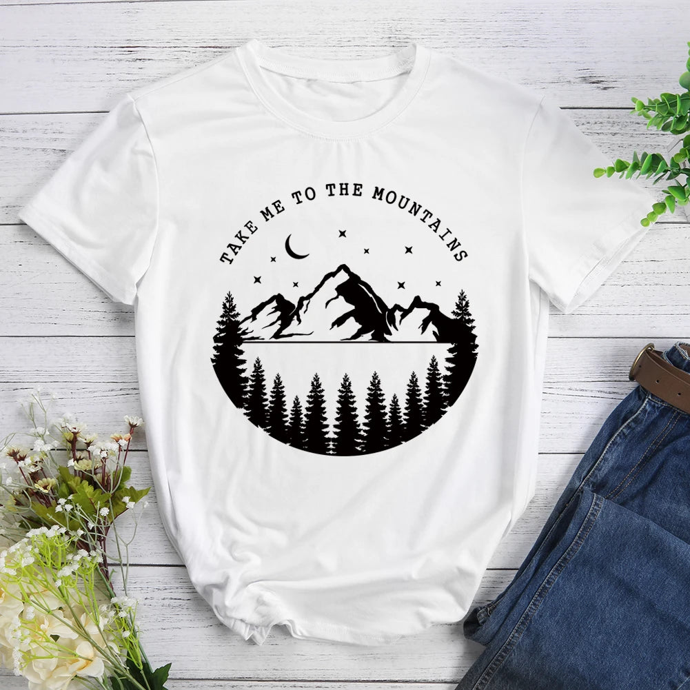 Take Me To Mountains Hiking T-shirt