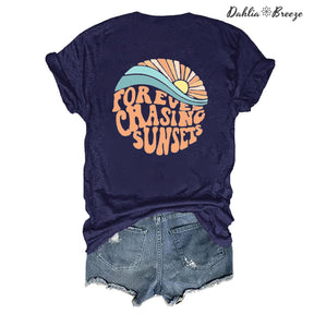 T-shirt de voyage Sunset Beach Nature