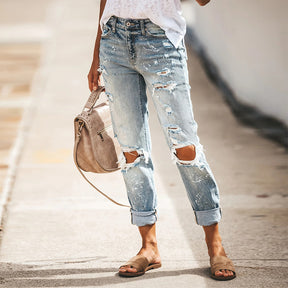 Street Hipster Ripped Jeans