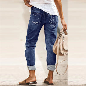 Street Hipster zerrissene Jeans